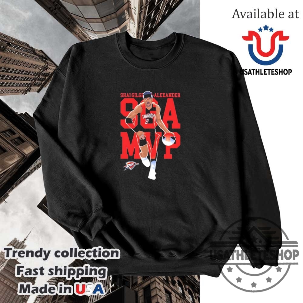 Sga Mvp Shai Gilgeousalexander 2025 Nba Okc Thunder Shirt 5 SGA MVP Shai Gilgeous-Alexander 2025 NBA OKC Thunder shirt