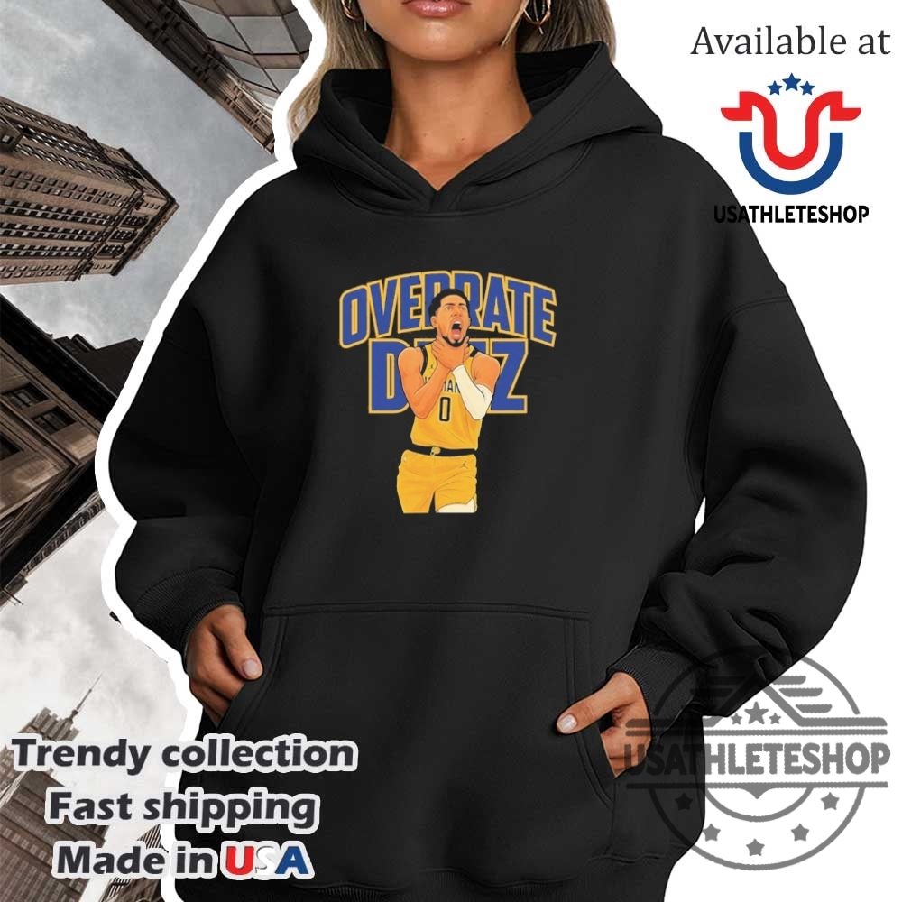 Official Tyrese Haliburton Choke Overrate Deez Shirt 4 Official Tyrese Haliburton Choke Overrate Deez Shirt