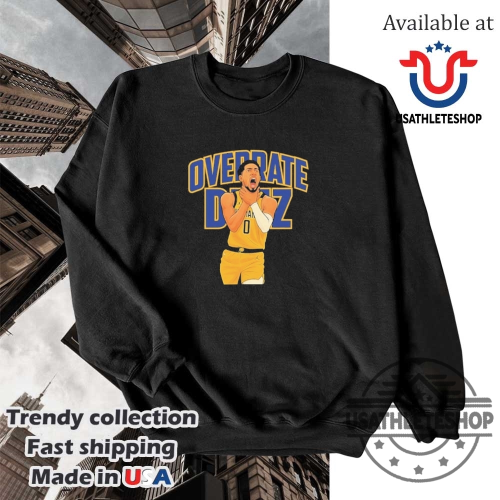Official Tyrese Haliburton Choke Overrate Deez Shirt 5 Official Tyrese Haliburton Choke Overrate Deez Shirt
