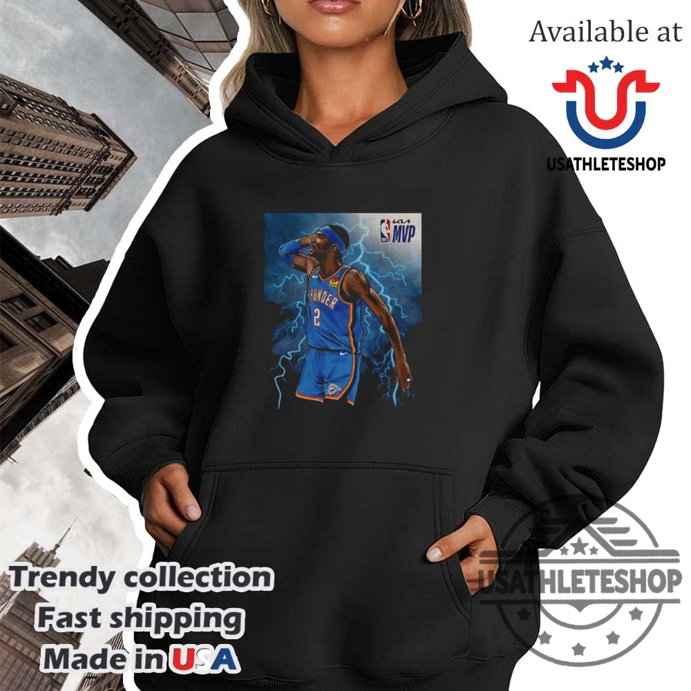 Shai Gilgeousalexander Oklahoma City Thunder 2025 Nba Basketball Cartoon Shirt 4 Shai Gilgeous-Alexander Oklahoma City Thunder 2025 NBA Basketball cartoon shirt