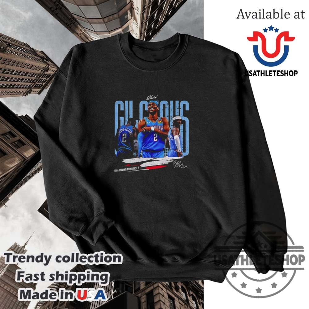 Shai Gilgeousalexander Oklahoma City Thunder 2025 Nba Basketball Graphic Signature Shirt 5 Shai Gilgeous-Alexander Oklahoma City Thunder 2025 NBA Basketball graphic signature shirt
