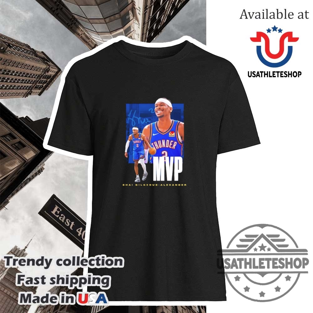"Stylish NBA and MLB Shirts: Top Picks for 2025 Sports Fans" 36 Mvp Shai Gilgeousalexander Okc Thunder Basketball 2025 Shirt