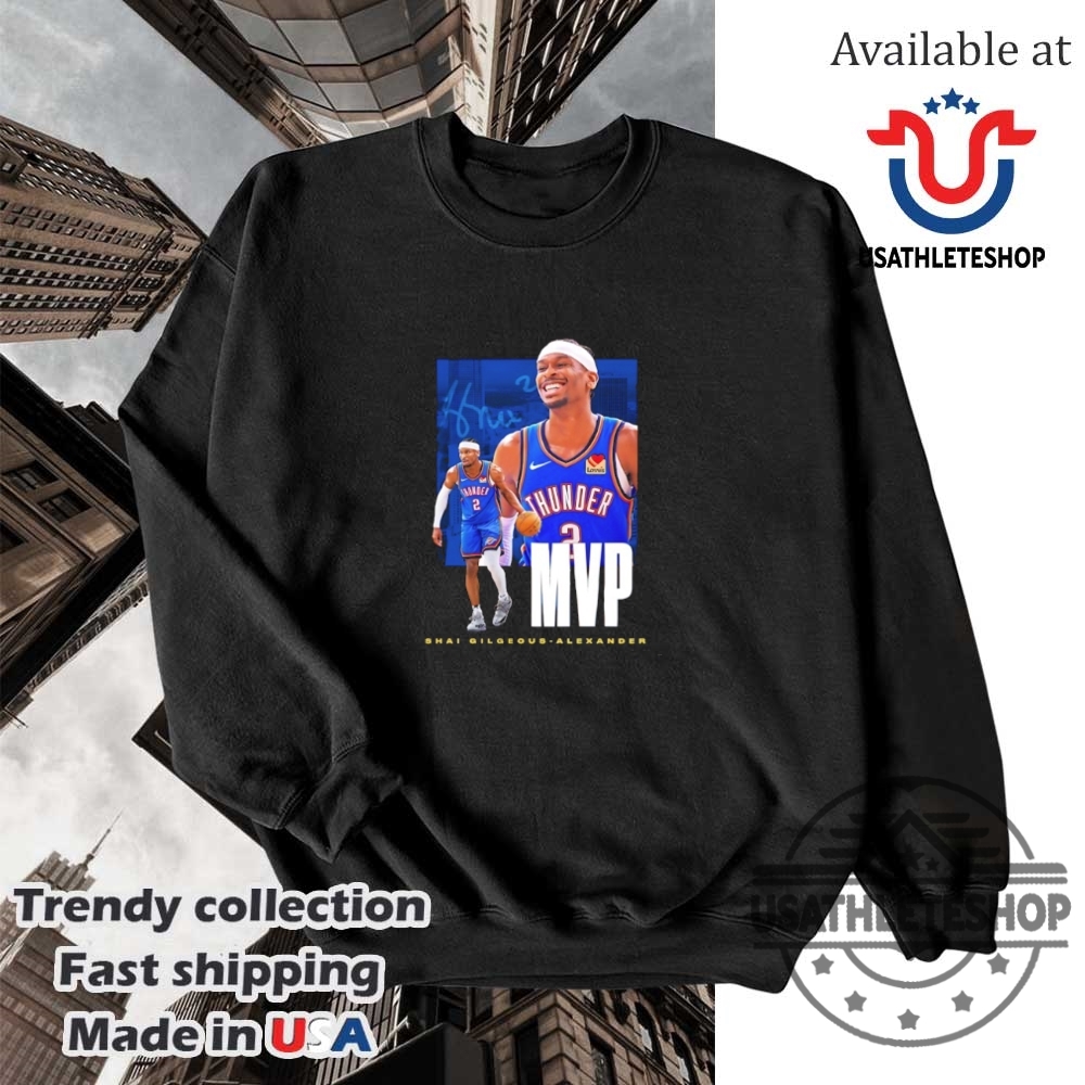 Mvp Shai Gilgeousalexander Okc Thunder Basketball 2025 Shirt 5 MVP Shai Gilgeous-Alexander OKC Thunder Basketball 2025 shirt