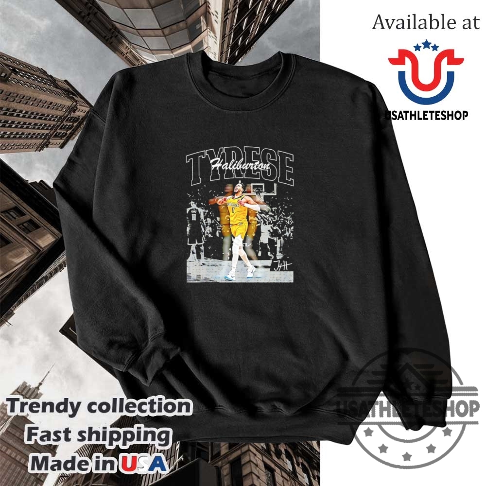 Tyrese Haliburton Indiana Pacers Basketball Signature Vintage Shirt 5 Tyrese Haliburton Indiana Pacers Basketball signature vintage shirt