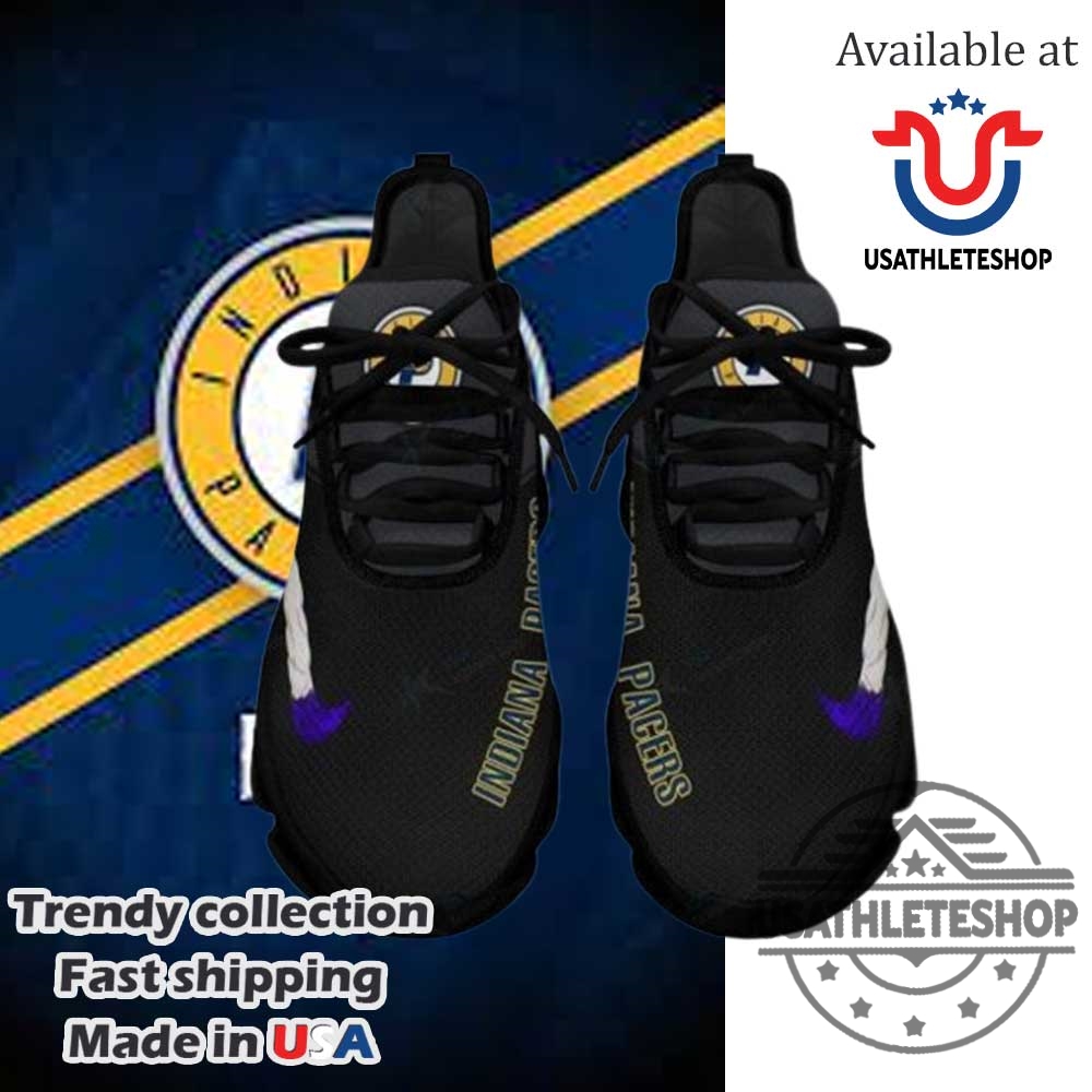 Indiana Pacers Max Soul Sneakers Black Blue Sports Shoes 6 Indiana Pacers Max Soul Sneakers – Black Blue Sports Shoes
