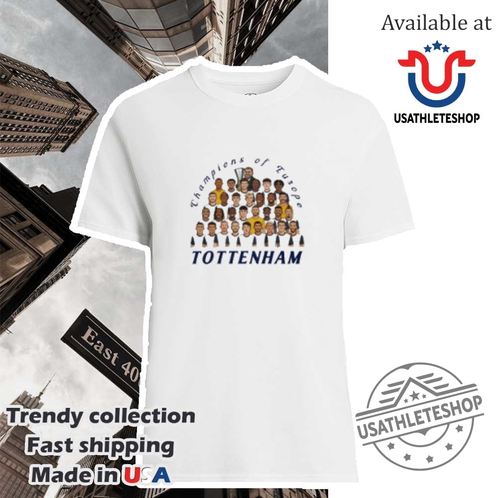 "Top Son Heung-min Shirts: Legendary Tottenham Designs for Fans" 5 Tottenham Champions Of Europe Tshirts