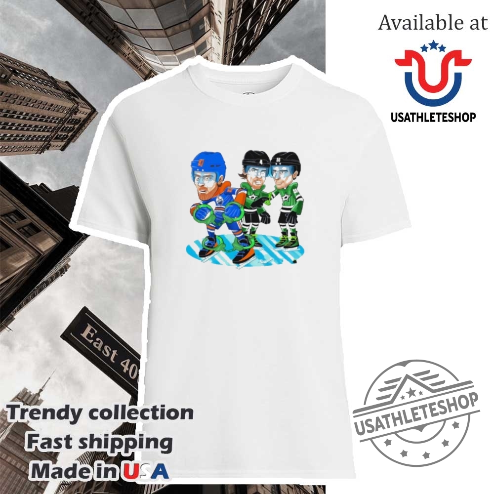 "Top Son Heung-min Shirts: Legendary Tottenham Designs for Fans" 15 Dallas Stars Player Handcuffing Edmonton Oilers Player 2025 Western Conference Finals Cartoon Shirt
