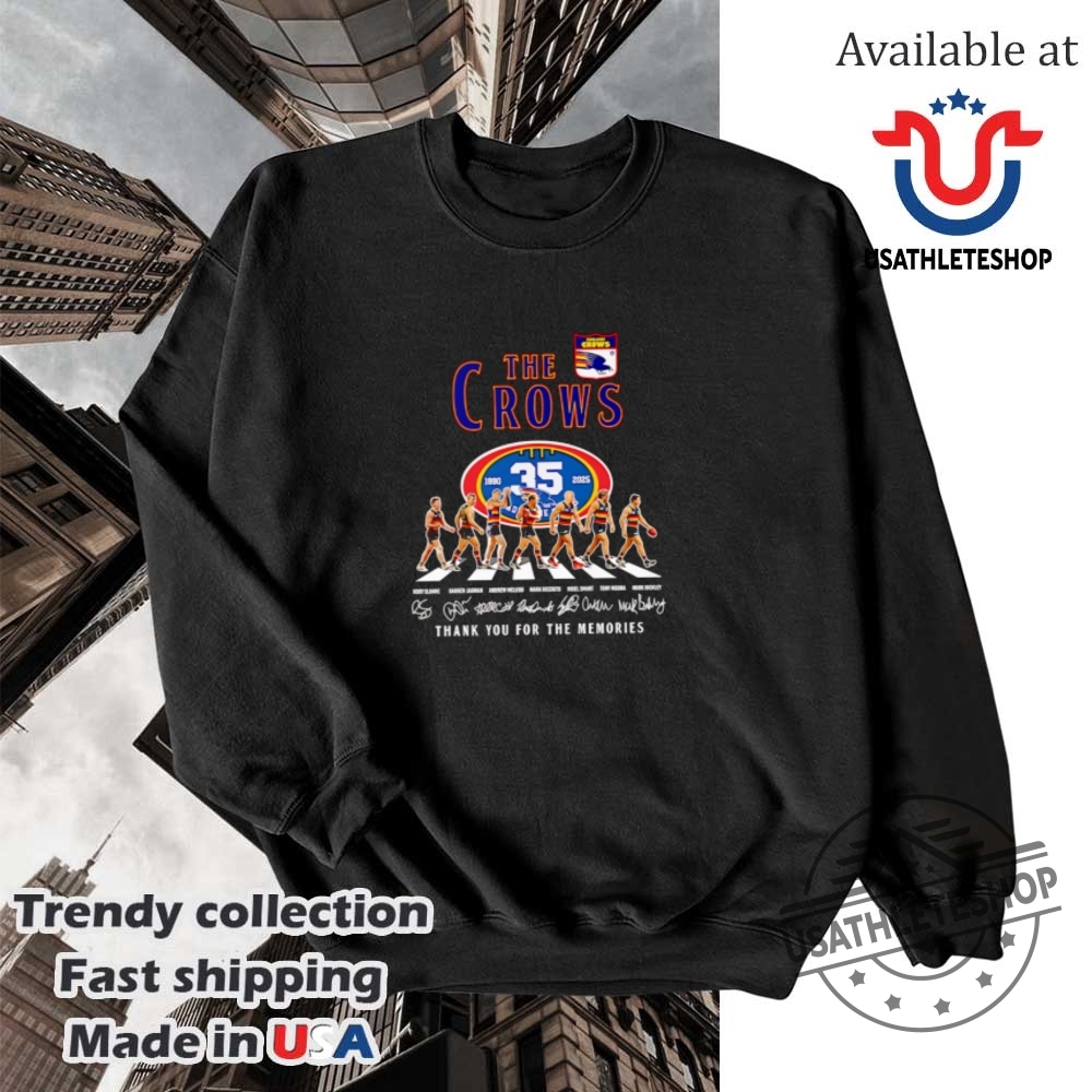 The Crows 1990 2025 Thank You For The Memories Shirt 5 The Crows 1990 2025 thank you for the memories shirt