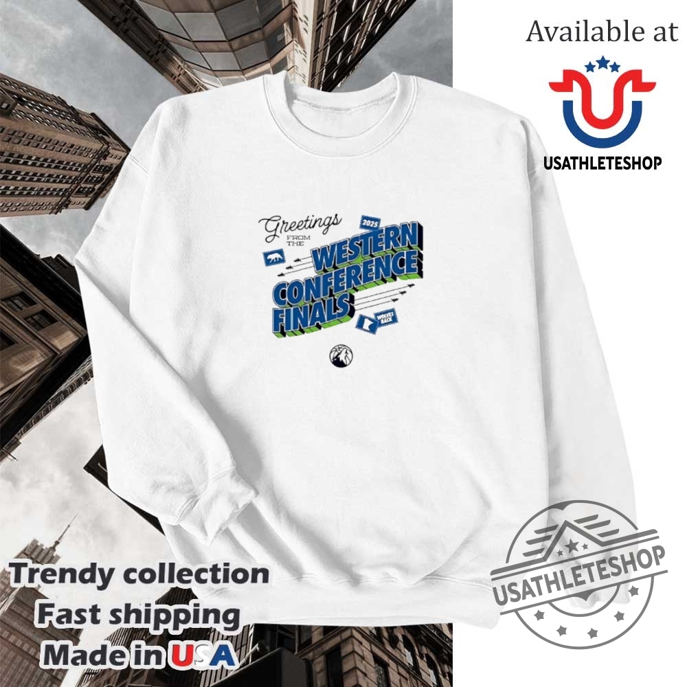 Minnesota Timberwolves Western Conference Finals 2025 Tshirt 5 Minnesota Timberwolves Western Conference Finals 2025 T-shirt