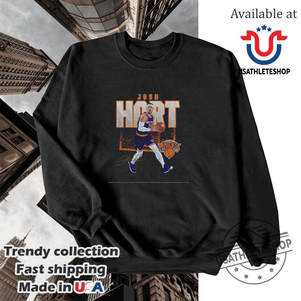 Josh Hart New York Knicks Nba Player Basketball Signature Shirt 5 Josh Hart New York Knicks NBA player basketball signature shirt