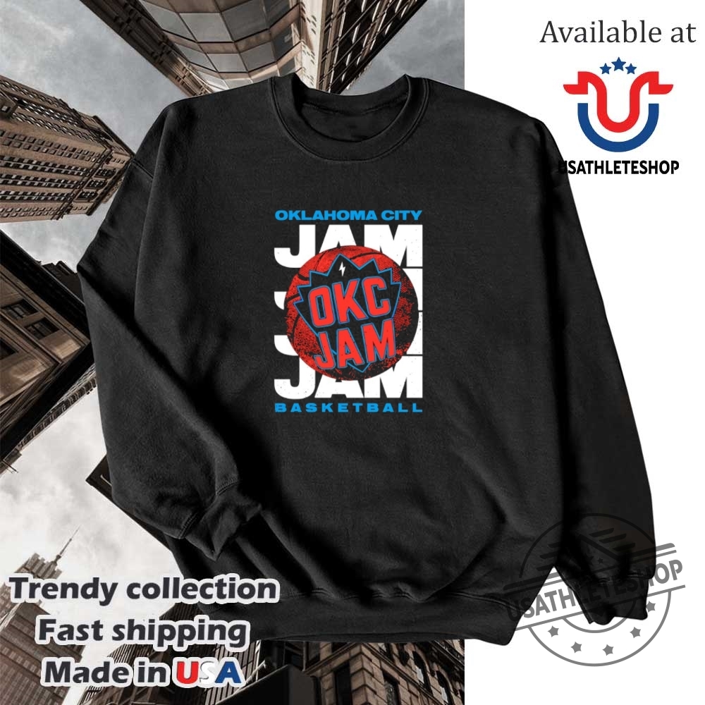 Okc Jam Oklahoma City Thunder Basketball Shirt 5 OKC JAM Oklahoma City Thunder Basketball shirt