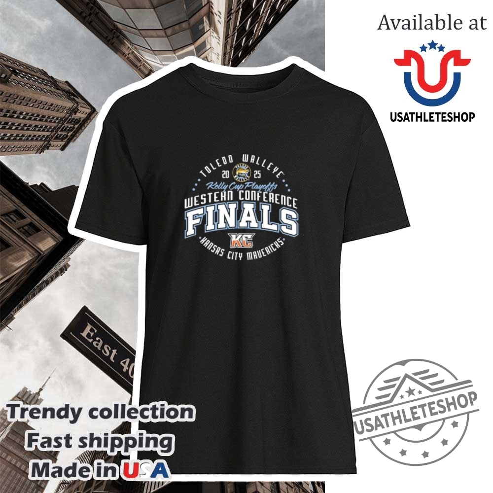 "Vintage Basketball and Baseball Tees: Retro, Parody, and Legends Collectibles" 6 Toledo Walleye Vs Kansas City Mavericks 2025 Western Conference Finals Tee
