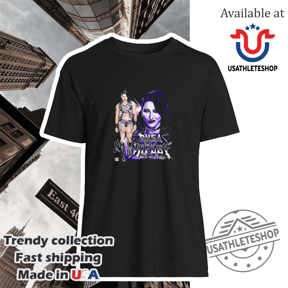 "Vintage Basketball and Baseball Tees: Retro, Parody, and Legends Collectibles" 13 Rhea Ripley Wwe Signature Vintage Wrestling Tshirt