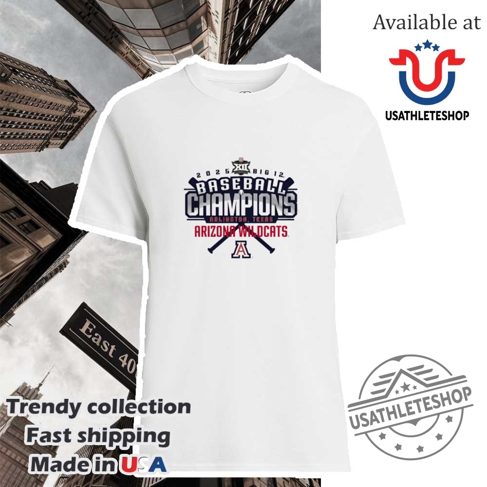 "Vintage Basketball and Baseball Tees: Retro, Parody, and Legends Collectibles" 21 Arizona Wildcats Womens Big 12 Baseball Champions Locker Room Tee 2025 Edition