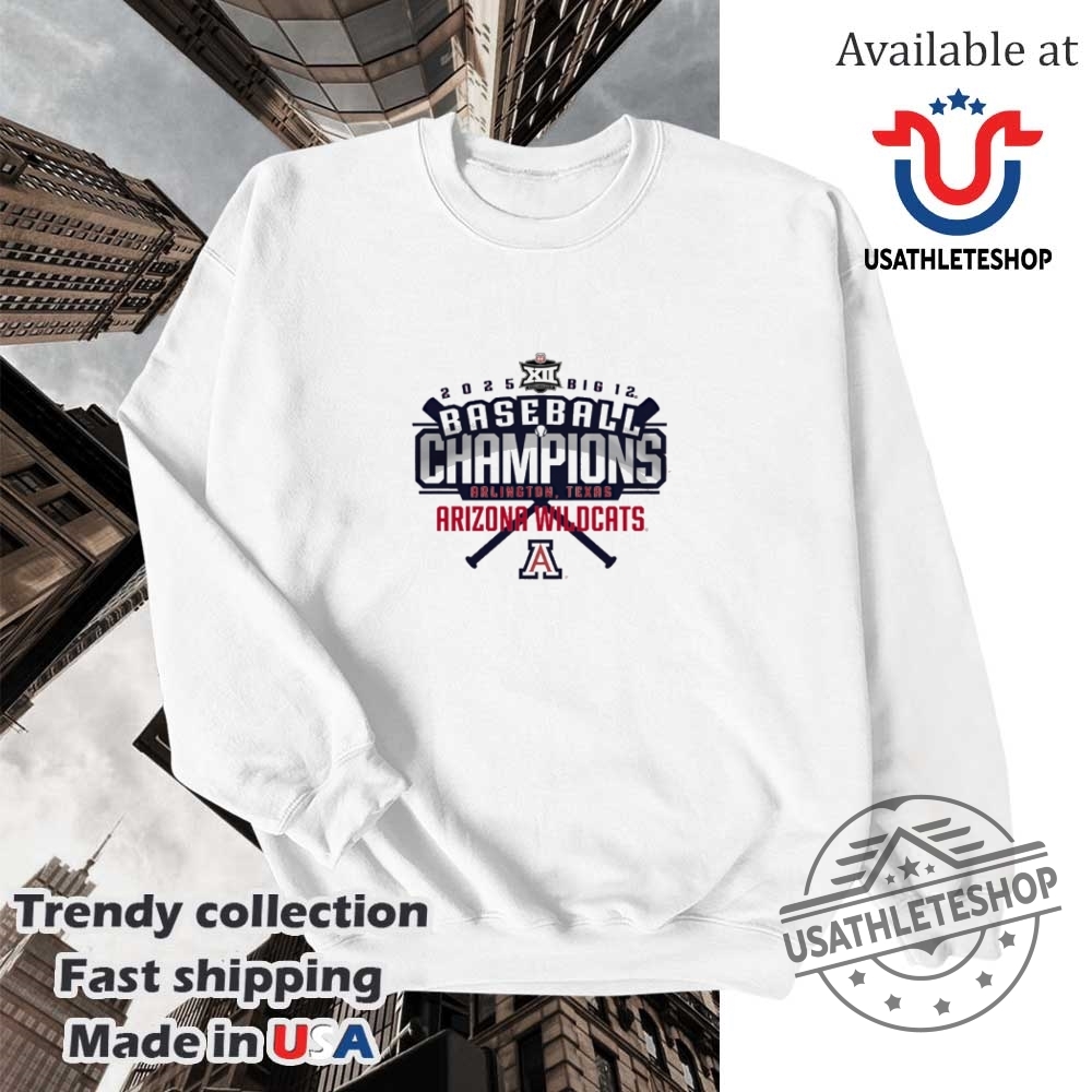 Arizona Wildcats Womens Big 12 Baseball Champions Locker Room Tee 2025 Edition 5 Arizona Wildcats Women’s Big 12 Baseball Champions Locker Room Tee – 2025 Edition