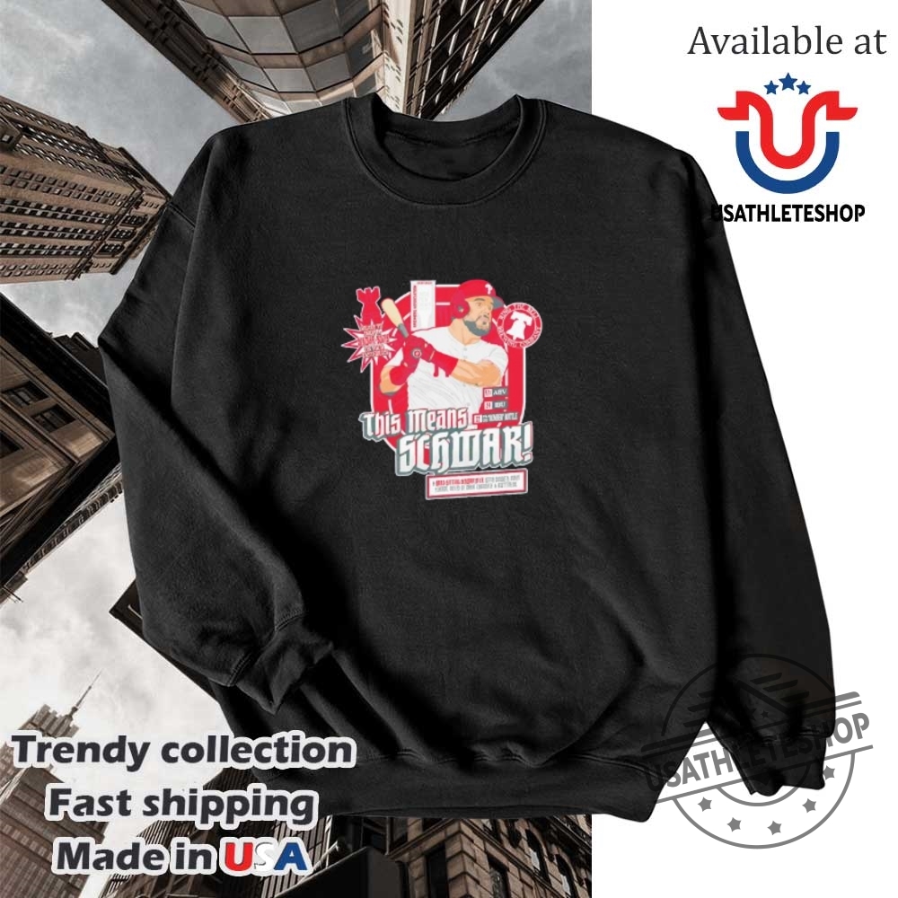 Kyle Schwarber X Bell Brewing Phillies Tee This Means Schwarber Shirt 5 Kyle Schwarber x Bell Brewing Phillies Tee – “This Means Schwarber” Shirt