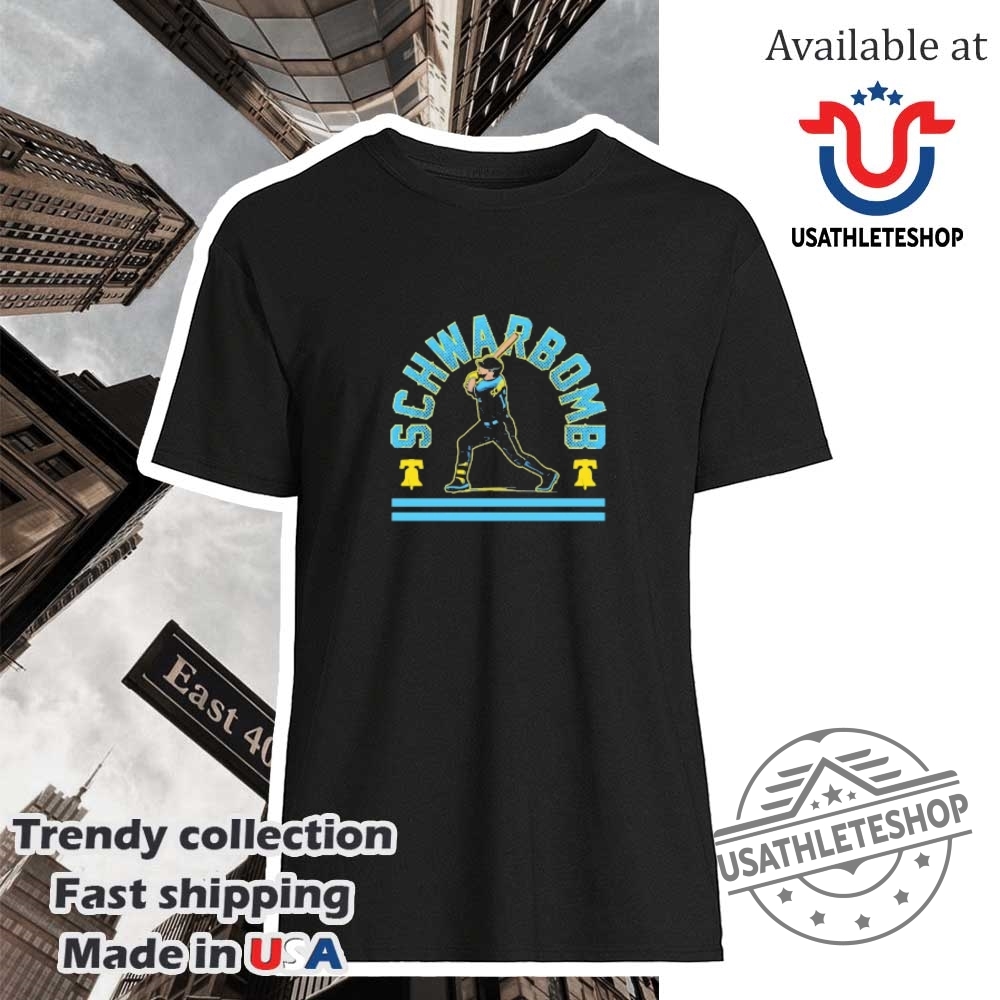 "Vintage Basketball and Baseball Tees: Retro, Parody, and Legends Collectibles" 25 Schwarbombs Kyle Schwarber Phillies Home Run Baseball Fan Shirt