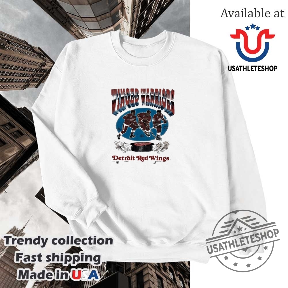 Detroit Red Wings Winged Warriors Vintage Hockey Fan Tee 5 Detroit Red Wings “Winged Warriors” Vintage Hockey Fan Tee
