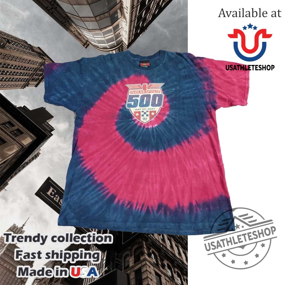 Indy 500 Shirt Blue Tie Dye 2007