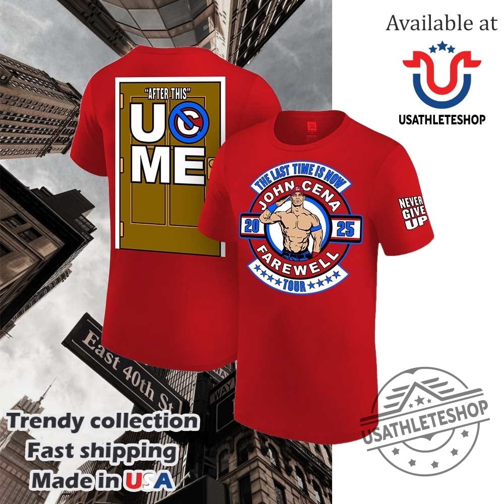"Shop Vintage and Farewell Tour Shirts: Indy 500 & WWE Highlights" 4 Mens Wwe Red John Cena Farewell Tour Tshirt