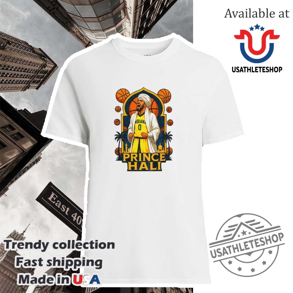 "Shop Vintage and Farewell Tour Shirts: Indy 500 & WWE Highlights" 11 Tyrese Haliburton Indiana Pacers Nba Basketball Prince Hali Cartoon Shirt