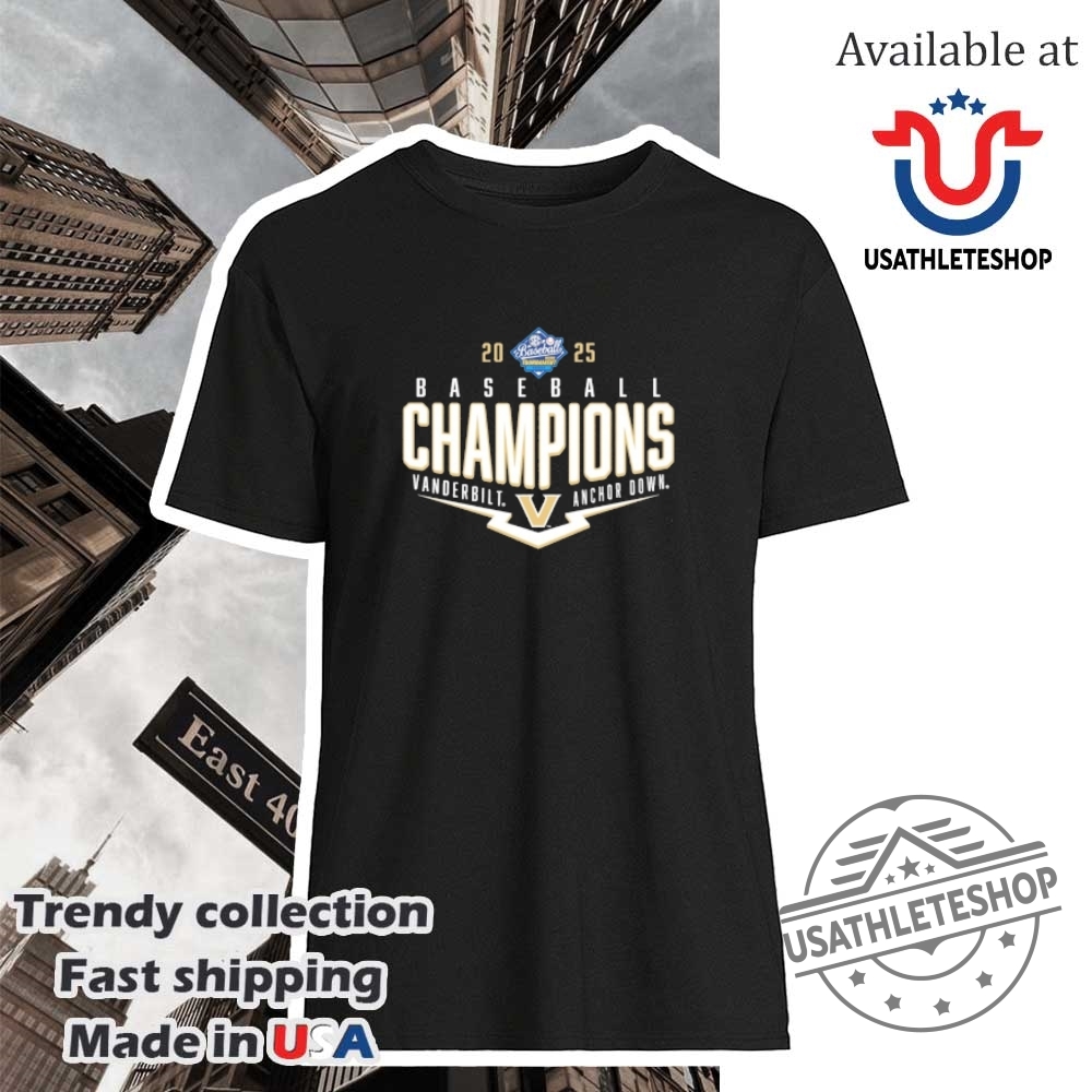 "Shop Vintage and Farewell Tour Shirts: Indy 500 & WWE Highlights" 12 Vanderbilt Commodores 2025 Sec Baseball Conference Tournament Champions Playoff Pitch Shirt