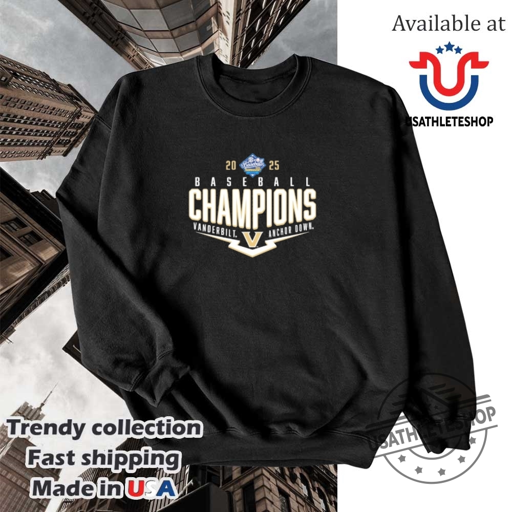 Vanderbilt Commodores 2025 Sec Baseball Conference Tournament Champions Playoff Pitch Shirt 5 Vanderbilt Commodores 2025 SEC Baseball Conference Tournament Champions Playoff Pitch Shirt