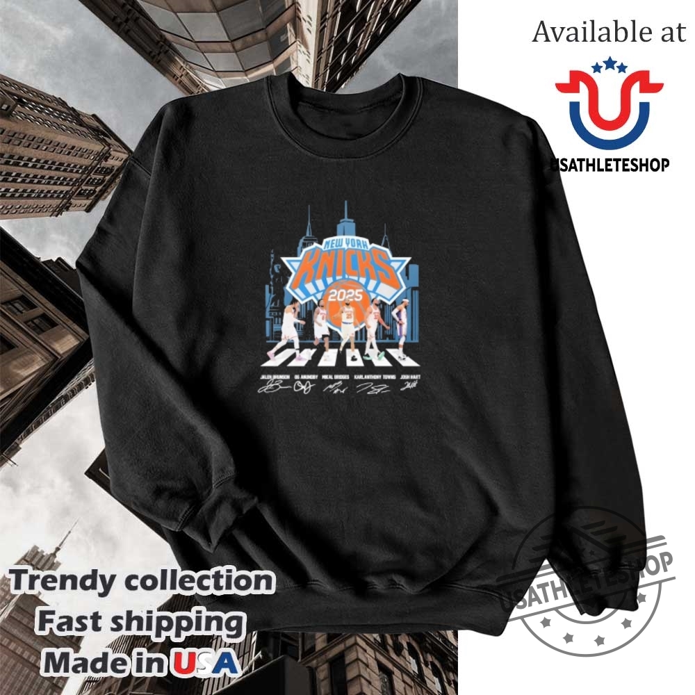New York Knicks 2025 Signature Shirt 5 New York Knicks 2025 signature shirt