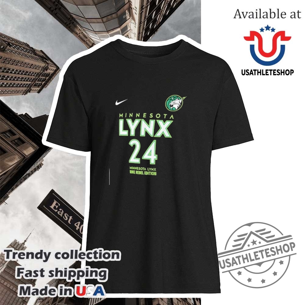 "Shop Vintage and Farewell Tour Shirts: Indy 500 & WWE Highlights" 26 Napheesa Collier Minnesota Lynx Rebel Edition Name And Number Shirt
