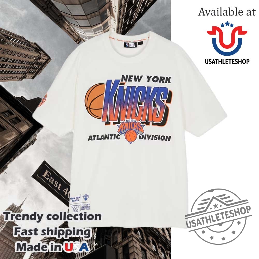 New York Knicks Atlantic Division Tshirt Official Nba Graphic Tee