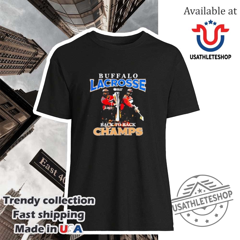 "Shop Vintage and Farewell Tour Shirts: Indy 500 & WWE Highlights" 33 Kody0fficial Dhane And Josh Buffalo Lacrosse Back To Back Champs Shirt