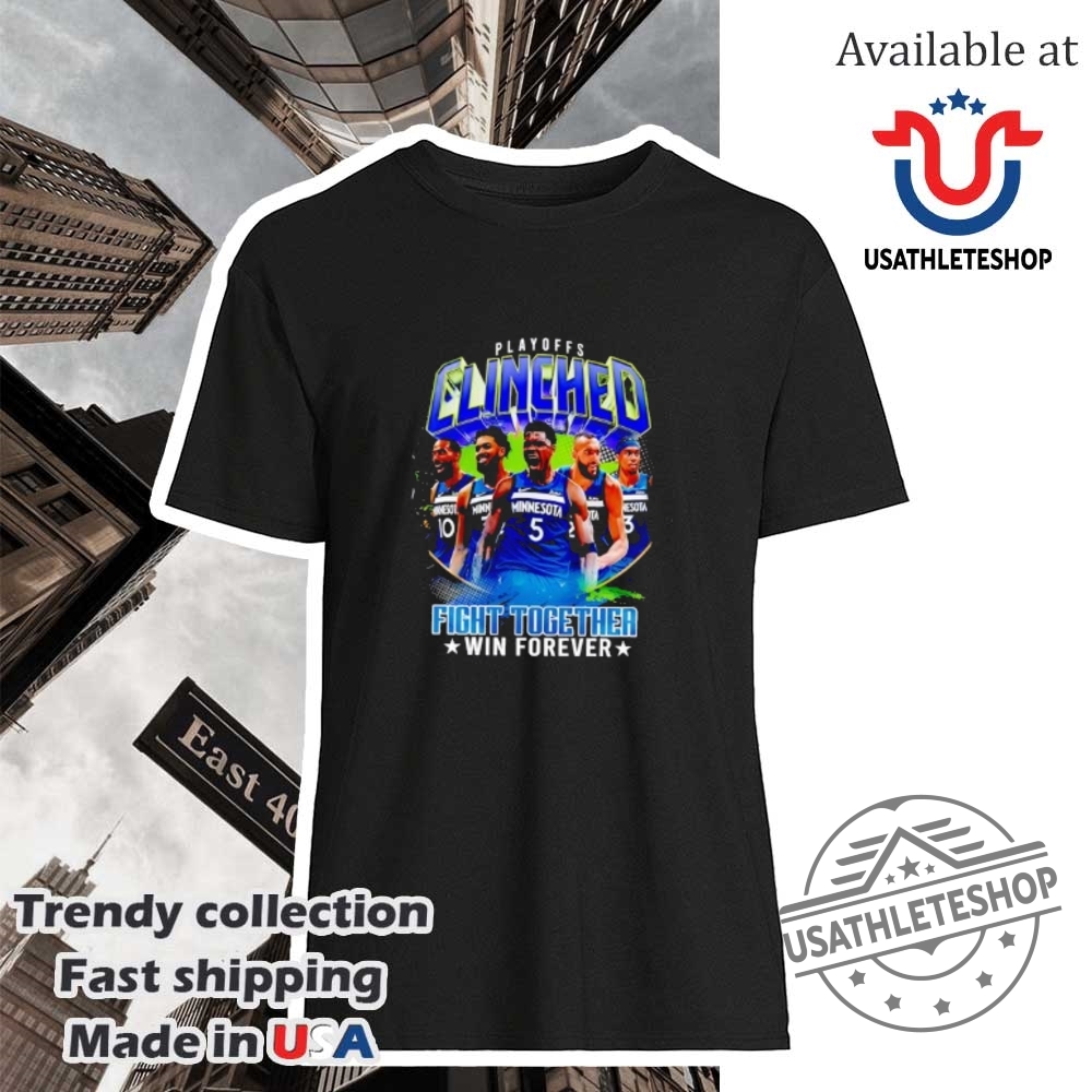 "Shop Vintage and Farewell Tour Shirts: Indy 500 & WWE Highlights" 40 Minnesota Timberwolves Nba Playoffs Fight Together Win Forever 2025 Shirt