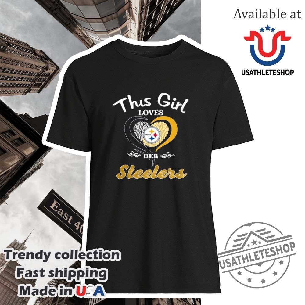 "Top 5 Must-Have Sports Jerseys and Shirts for 2024" 14 This Girl Loves Her Heart Pittsburgh Steelers Shirt