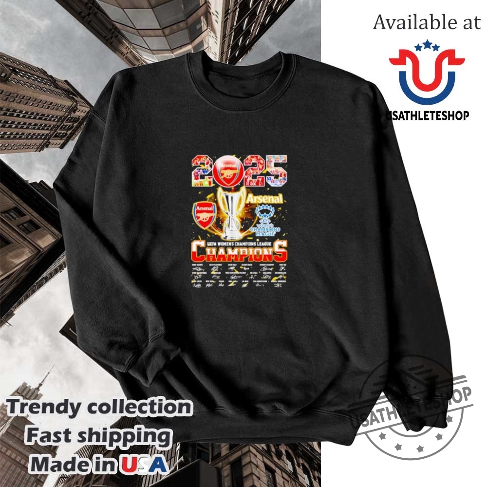 Winner Arsenal 2025 Uefa Womens Champions Shirt 5 Winner Arsenal 2025 UEFA Women’s Champions shirt