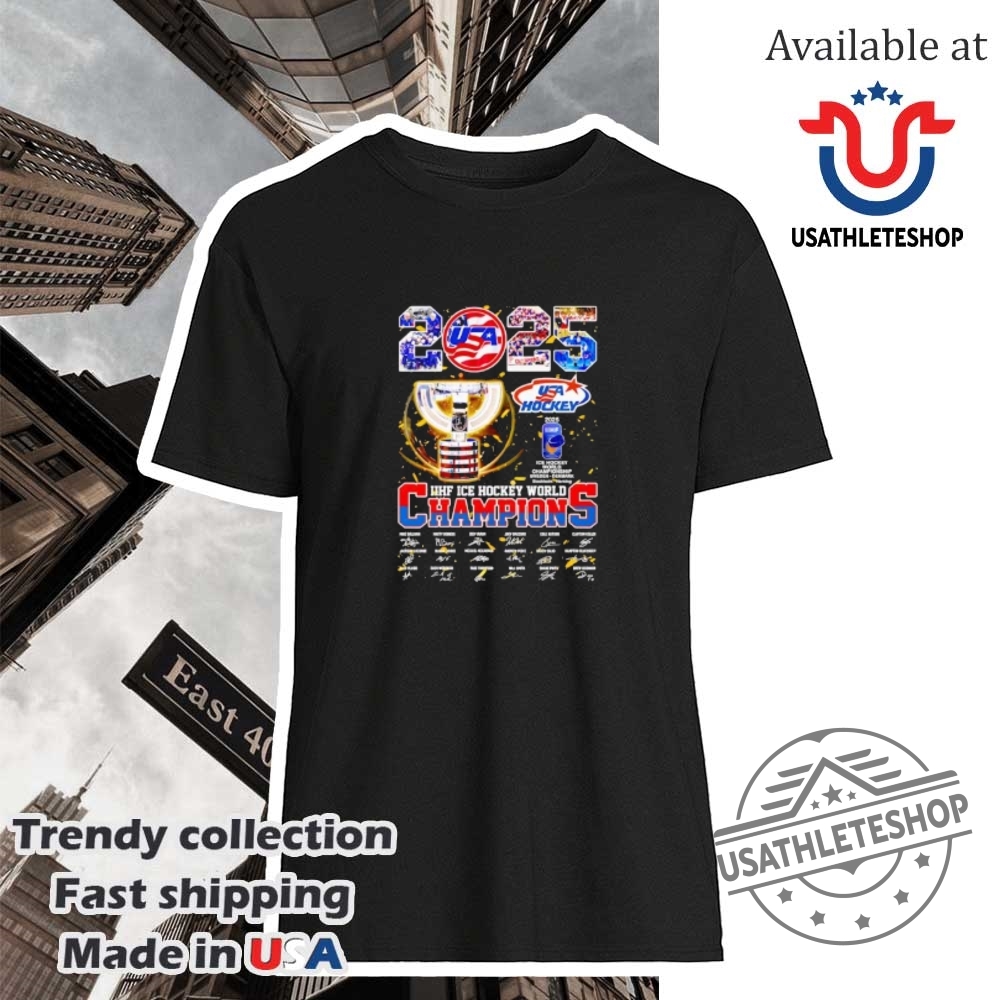 "Top 5 Must-Have Sports Jerseys and Shirts for 2024" 20 Usa Hockey 2025 Iihf Ice Hockey World Champions Signature Shirt