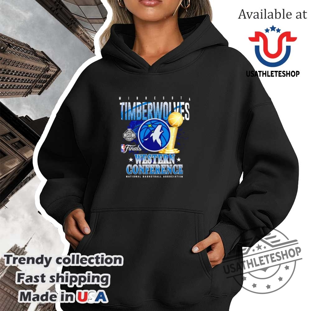 Minnesota Timberwolves 2025 Nba Western Conference Finals Trophy Shirt 4 Minnesota Timberwolves 2025 NBA Western Conference Finals trophy shirt
