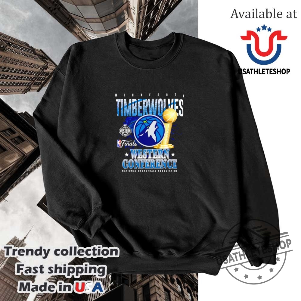 Minnesota Timberwolves 2025 Nba Western Conference Finals Trophy Shirt 5 Minnesota Timberwolves 2025 NBA Western Conference Finals trophy shirt