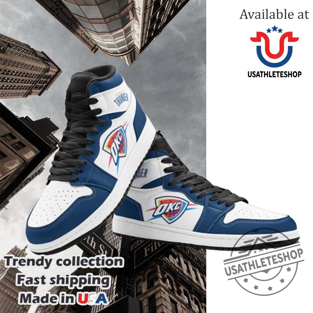 Oklahoma City Thunder Sneakers Custom Basketball Fan Shoes For Men And Women