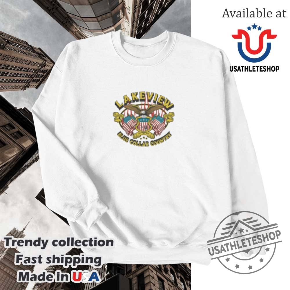 Lakeview Blue Collar Country Eagle American Flag Shirt 5 Lakeview Blue Collar Country Eagle American Flag Shirt