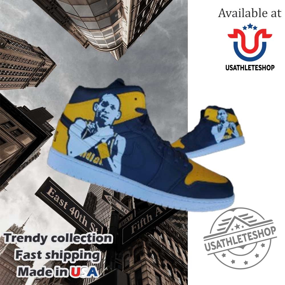 Indiana Pacers Reggie Miller Legend Custom Jordan 1 Sneakers