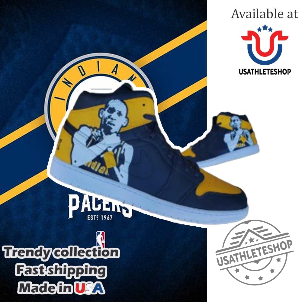 Indiana Pacers Reggie Miller Legend Custom Jordan 1 Sneakers 3 Indiana Pacers Reggie Miller Legend Custom Jordan 1 Sneakers
