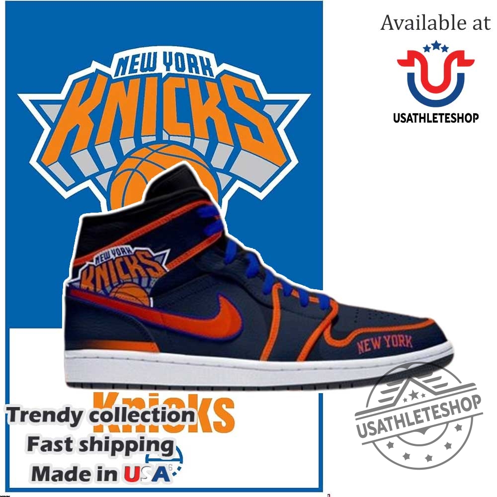 New York Knicks Nba Eastern Conference Final Statement Jersey Air Jordan 1 Sneaker 3 New York Knicks NBA Eastern Conference Final Statement Jersey Air Jordan 1 Sneaker