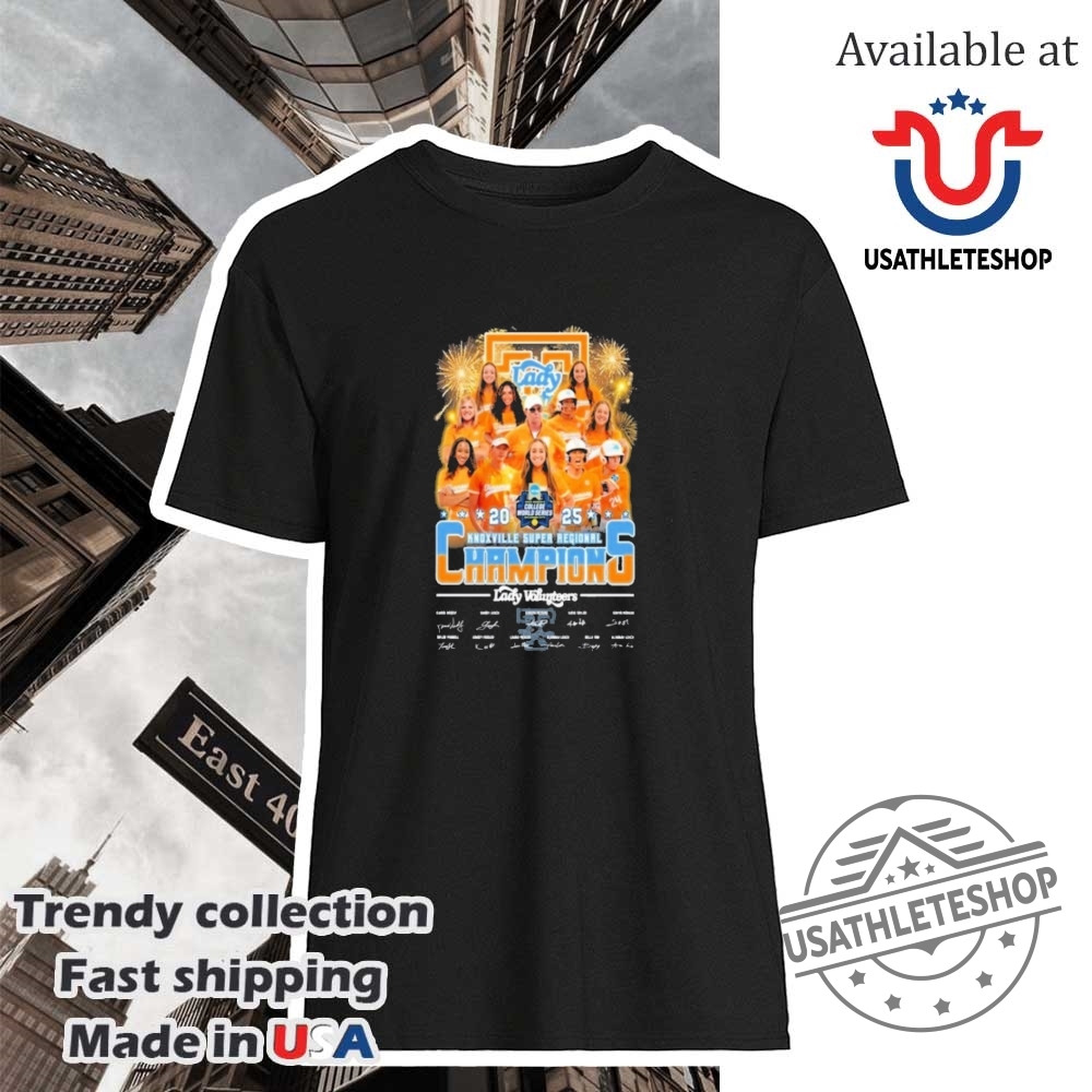 Tennessee Volunteers Lady 2025 Knoxville Super Regional Champions Shirt