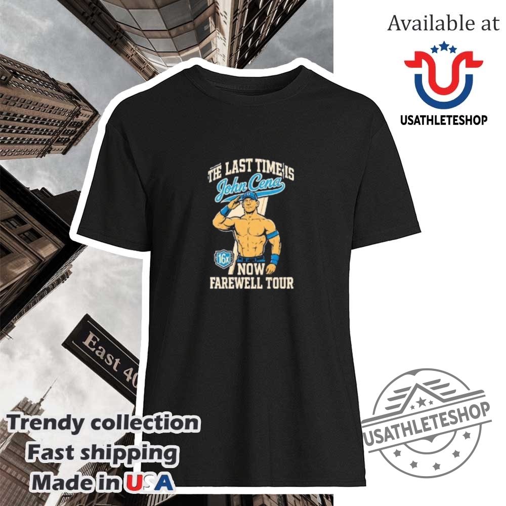 The Last Time Is John Cena Now Farewell Tour Wwe Champion Shirt