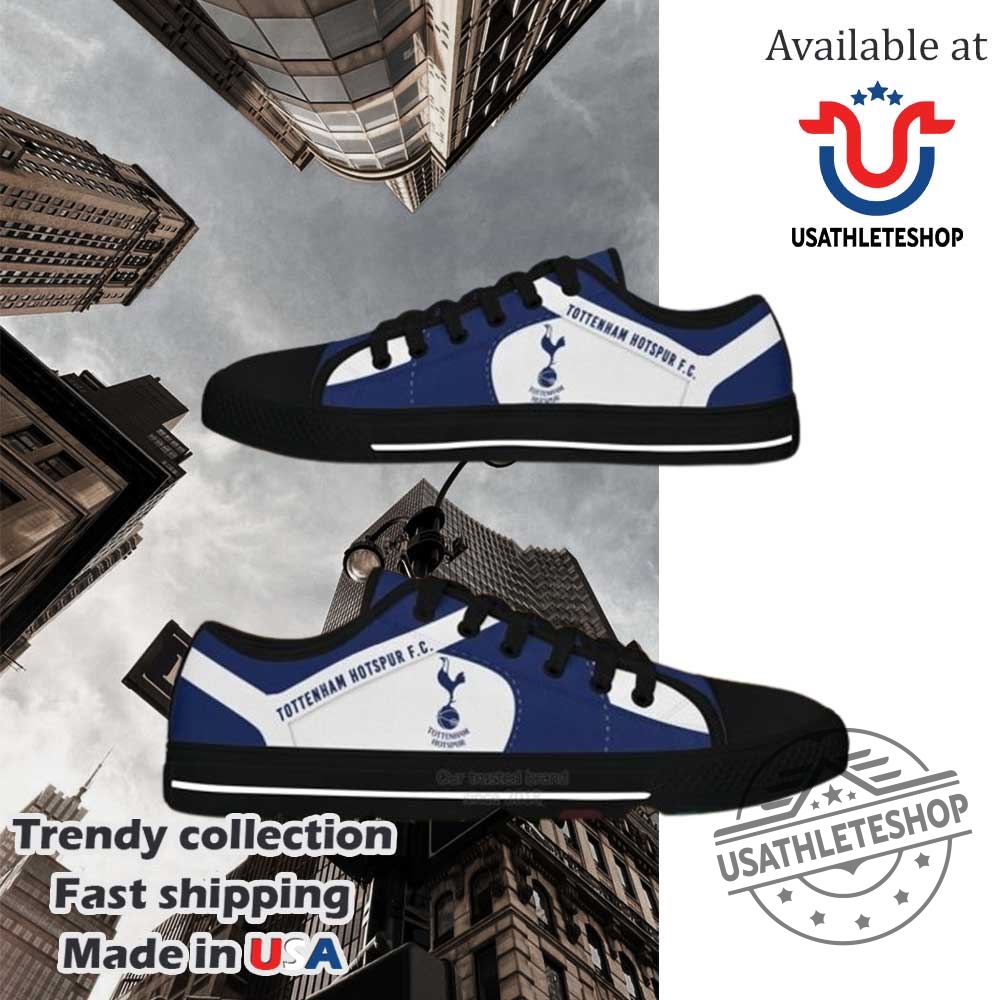 Tottenham Hotspur Fc Navy Low Top Shoes Black Sole