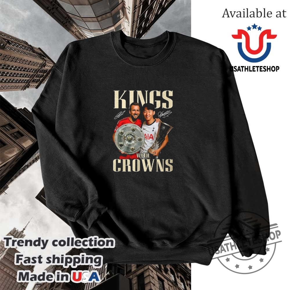 King With Crowns Son Heung Min And Harry Kane Signature Shirt 5 King with crowns Son Heung Min and Harry Kane signature shirt