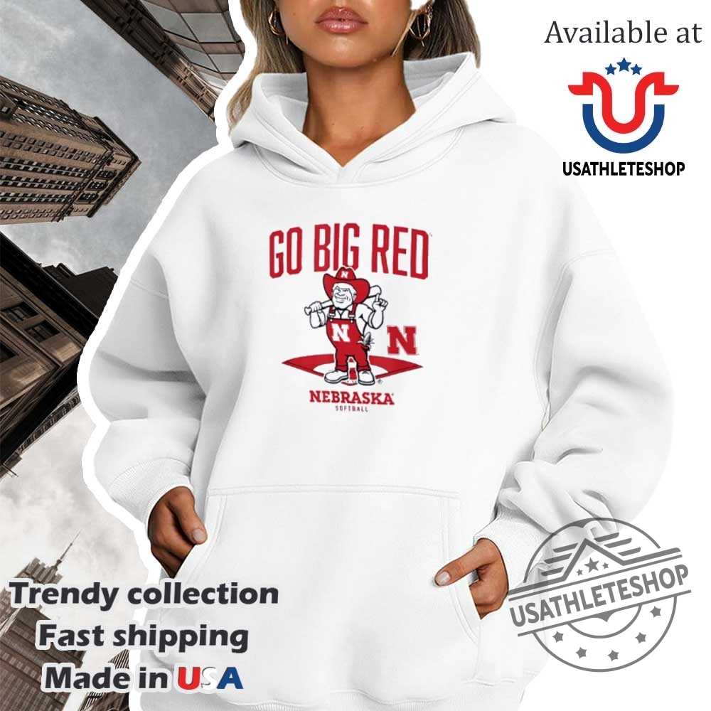 Go Big Red Mascot Diamond Nebraska Cornhuskers Softball Shirt 4 Go Big Red Mascot Diamond Nebraska Cornhuskers Softball shirt