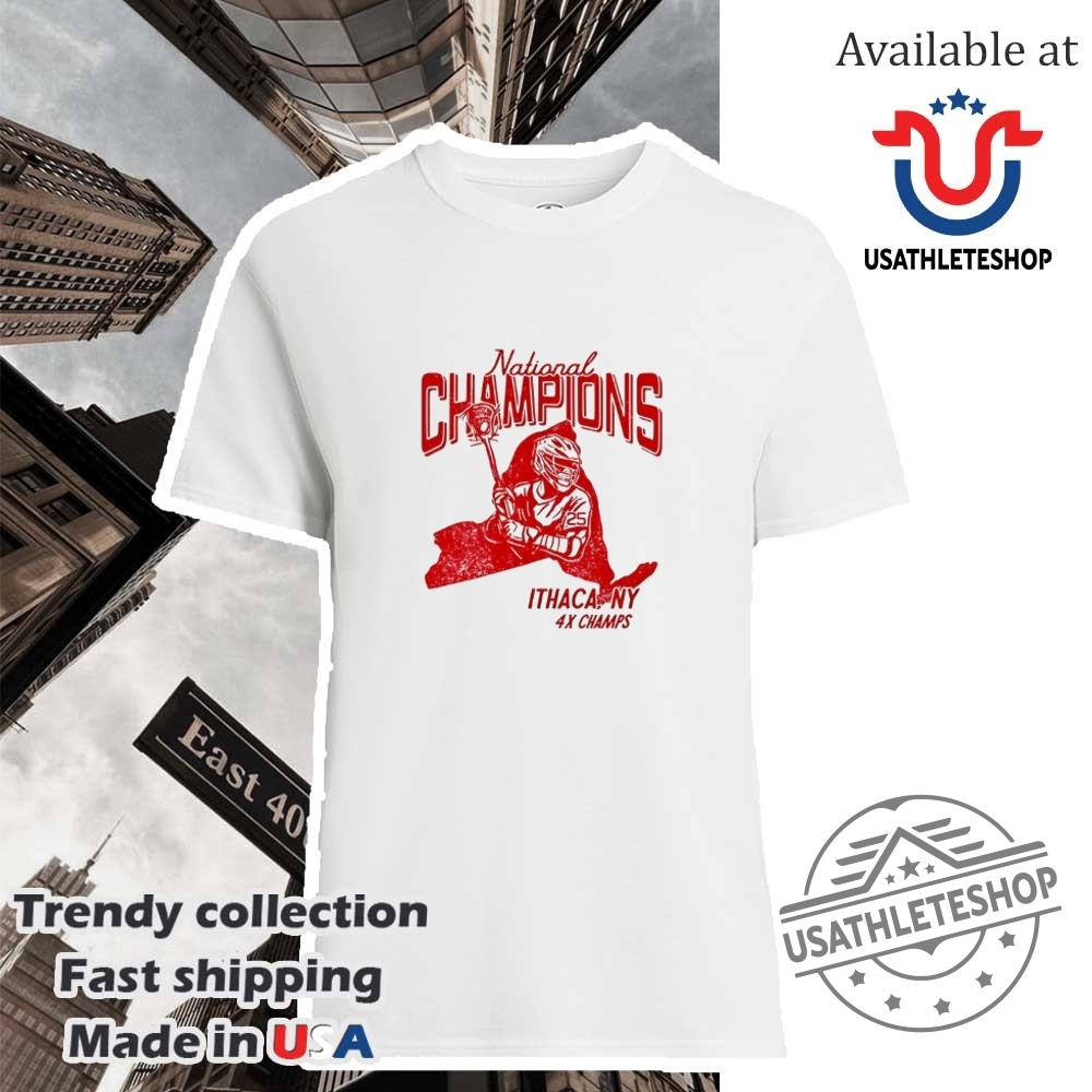 Brennan Othmann New York Rangers National Champions Ithaca Ny 4X Champs Shirt