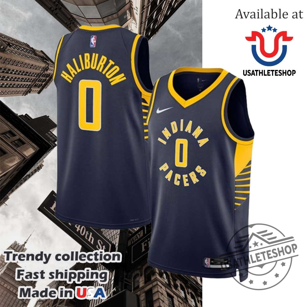 Indiana Pacers Haliburton Icon Jersey 5 Indiana Pacers Haliburton Icon Jersey