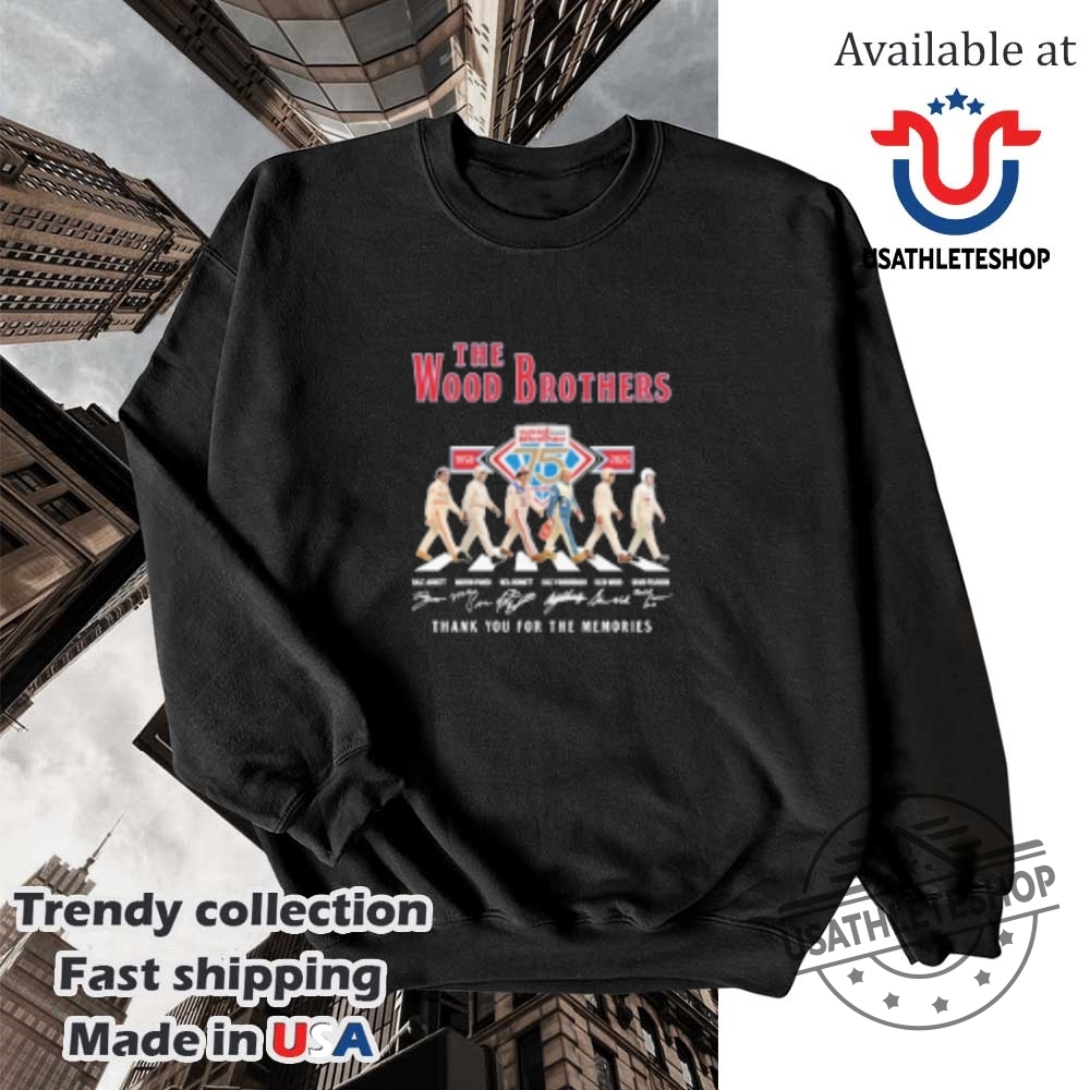 The Wood Brothers Racing 75Th Anniversary 19502025 Thank You For The Memories Road Abbey Signatures Shirt 5 The Wood Brothers Racing 75th Anniversary 1950-2025 Thank You For The Memories Road Abbey Signatures Shirt